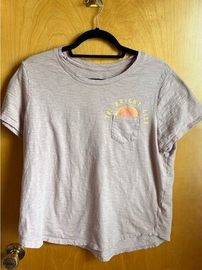 Old Navy The Bright Side Graphic Tee XL Gray Pocket T Shirt Casual
